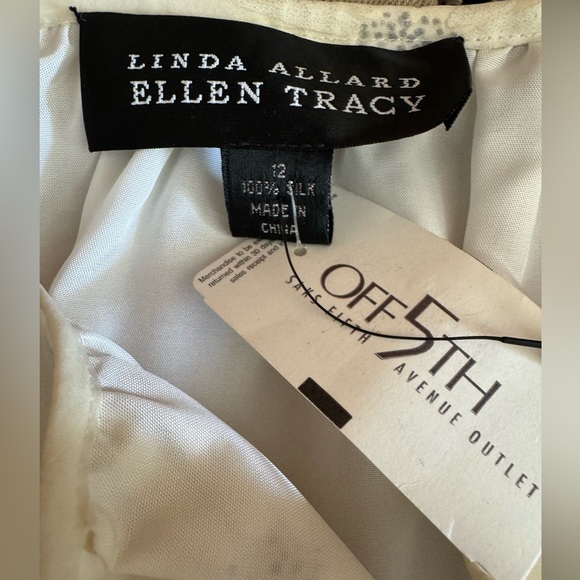 Vintage NEW Linda Allard Ellen Tracy full sheer silk layered skirt - Picture 6 of 7